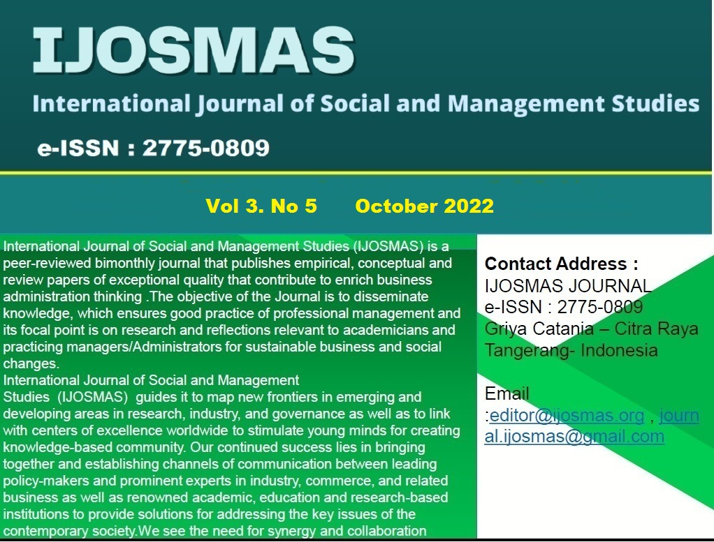 					View Vol. 3 No. 5 (2022): October 2022
				